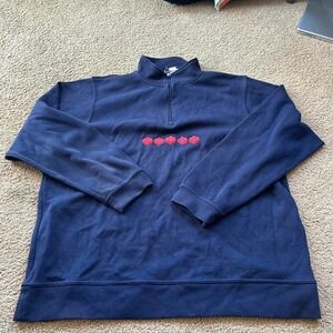 Vintage 4XL Navy blue Lego quarter zip sweatshirt
